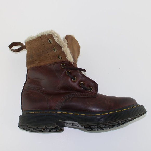 Dr Martens Brown Leather Wool Lining Boots (37 EU - 6 US) - Picture 9 of 11